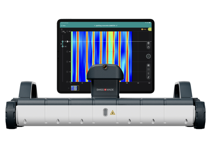 GP8100 Highly productive portable concrete GPR array, enabling quick object detection and superior data collection