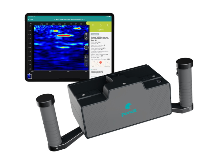 PD8050 Consolidated power in a single device for structural imaging, object and defect detection with ultrasound pulse echo