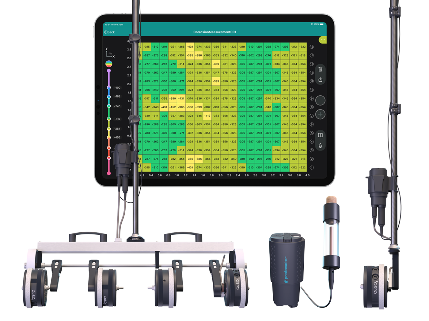 PM8500 The most complete half-cell solution for rapid on-site mapping of corrosion potential