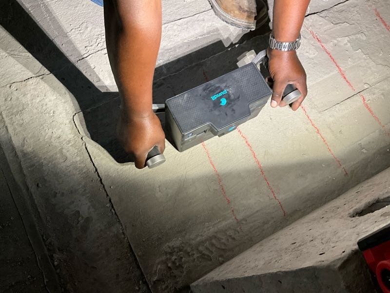 Bridge inspection GPR and ultrasound Florida PT duct assessment